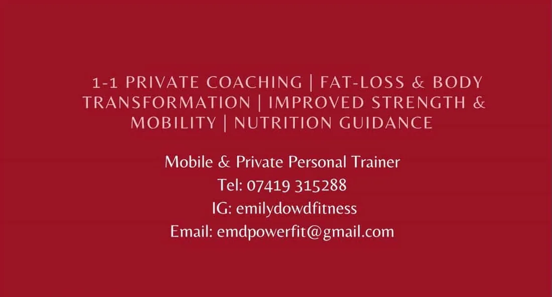 Mobile and private personal trainer